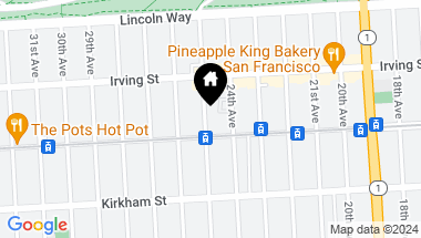 Map of 1370 25th Avenue, San Francisco CA, 94122