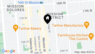 Map of 3360 18th Street, San Francisco CA, 94110