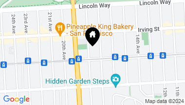 Map of 1374 18th Avenue, San Francisco CA, 94122