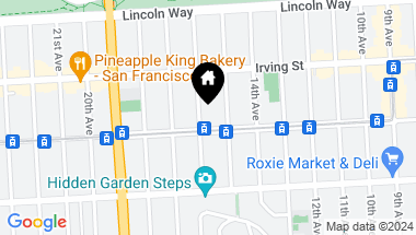 Map of 1378 16th Avenue, San Francisco CA, 94122