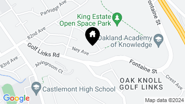 Map of 8482 Ney Ave, Oakland CA, 94605