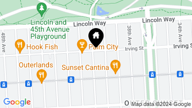 Map of 3947 Irving Street, San Francisco CA, 94122