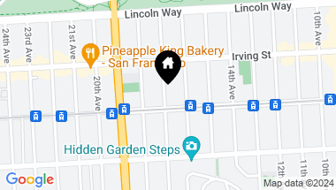 Map of 1370 17th Avenue # A, San Francisco CA, 94122