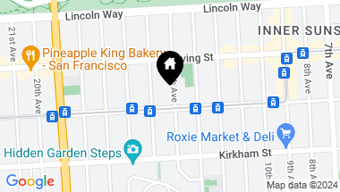 Map of 1377 14th Avenue, San Francisco CA, 94122