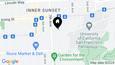 Map of 100 Judah Street, San Francisco CA, 94122