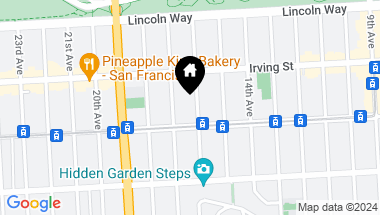 Map of 1363 16th Avenue, San Francisco CA, 94122