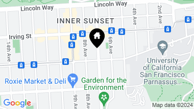 Map of 1379 7th Avenue, San Francisco CA, 94122
