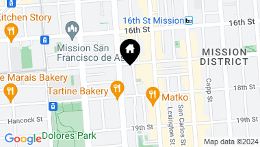 Map of 24 Dearborn Street, San Francisco CA, 94110