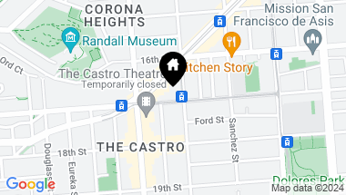 Map of 3918 17th Street, San Francisco CA, 94114