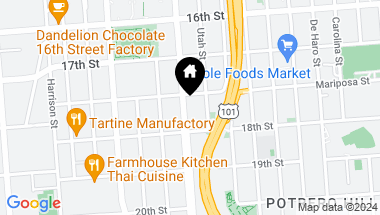 Map of 509 Potrero Avenue, San Francisco CA, 94110