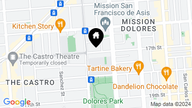 Map of 3663 17th Street, San Francisco CA, 94114