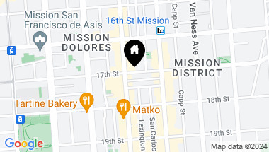 Map of 3375 17th Street # 205, San Francisco CA, 94110
