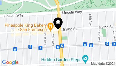 Map of 1315 19th Avenue, San Francisco CA, 94122