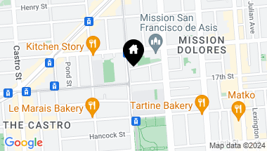 Map of 479 Church Street, San Francisco CA, 94114