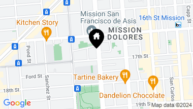 Map of 380 Dolores Street # 10, San Francisco CA, 94110