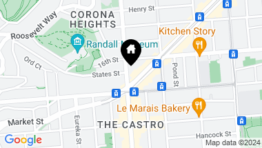 Map of 321 Castro Street, San Francisco CA, 94114