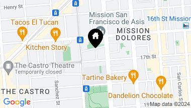 Map of 30 Abbey Street, San Francisco CA, 94114