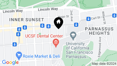 Map of 1350 4th Avenue, San Francisco CA, 94122