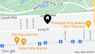 Map of 1284 27th Avenue, San Francisco CA, 94122
