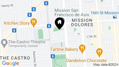 Map of 17 Abbey Street, San Francisco CA, 94114