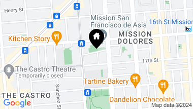 Map of 10 Abbey Street, San Francisco CA, 94114