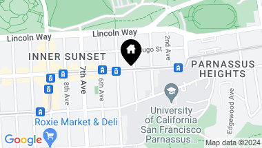 Map of 1307 4th Avenue, San Francisco CA, 94122