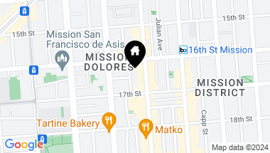 Map of 149 Albion Street, San Francisco CA, 94110