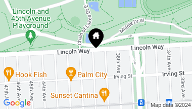 Map of 1210 40th Avenue, San Francisco CA, 94122