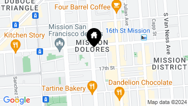 Map of 429 Guerrero Street, San Francisco CA, 94110