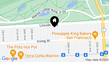 Map of 1238 26th Avenue, San Francisco CA, 94122