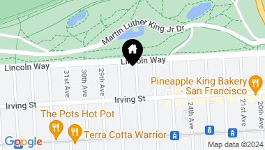 Map of 1233 27th Avenue, San Francisco CA, 94122