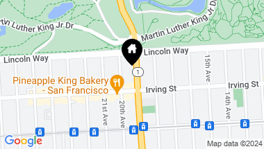 Map of 1255 19th Avenue, San Francisco CA, 94122