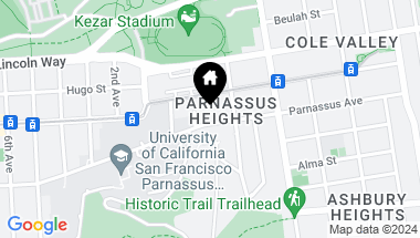 Map of 330 Parnassus Avenue, San Francisco CA, 94117