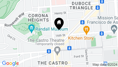 Map of 3660 16th Street, San Francisco CA, 94114