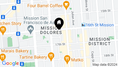 Map of 114 Albion Street, San Francisco CA, 94110