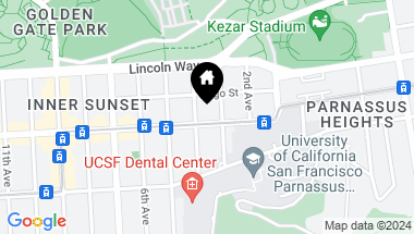Map of 230 Irving Street, San Francisco CA, 94122