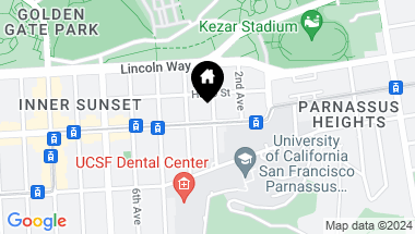 Map of 1287 3rd Avenue, San Francisco CA, 94122