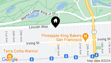 Map of 1231 24th Avenue, San Francisco CA, 94122