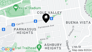 Map of 136 Parnassus Avenue # 4, San Francisco CA, 94117