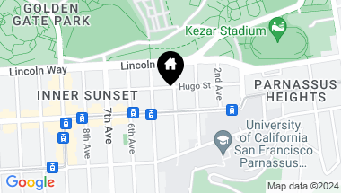 Map of 1265 4th Avenue, San Francisco CA, 94122