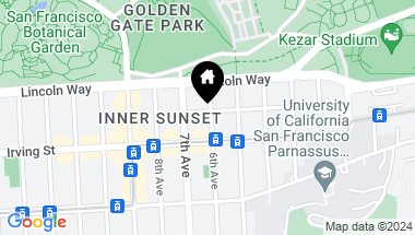 Map of 1253 6th Avenue, San Francisco CA, 94122