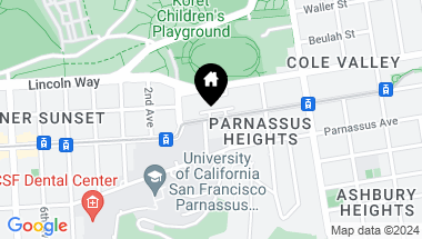 Map of 428 Carl Street, San Francisco CA, 94117