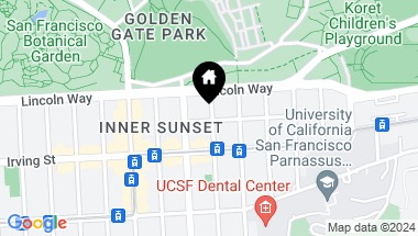 Map of 1247 6th Avenue, San Francisco CA, 94122