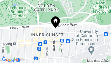 Map of 1234 7th Avenue, San Francisco CA, 94122