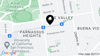 Map of 163 Carl Street, San Francisco CA, 94117