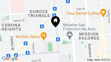 Map of 348 Church Street # 102, San Francisco CA, 94114