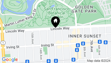 Map of 1210 12th Avenue # 4, San Francisco CA, 94122