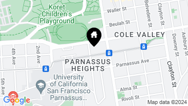 Map of 282 Carl Street, San Francisco CA, 94117