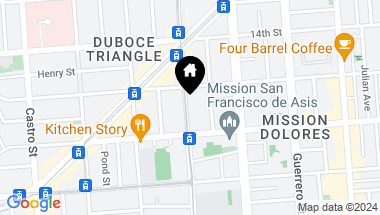 Map of 345 Church Street # 1B, San Francisco CA, 94114