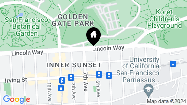 Map of 509 Lincoln Way, San Francisco CA, 94122